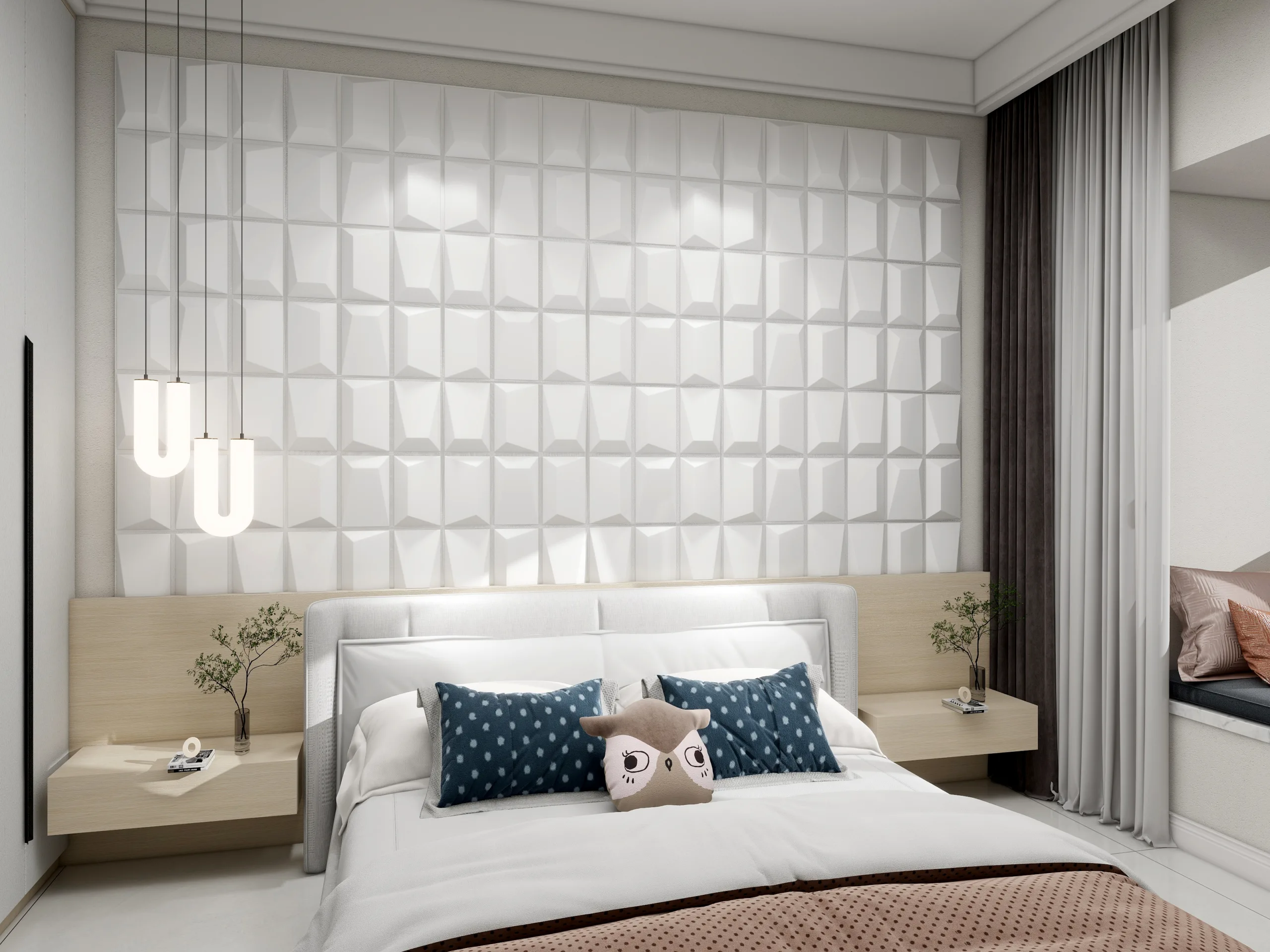 RAVISHING DEMAX SQUARE-3D Texture - Pack of 12 Stylish PVC Panels, Covering 32 Sq Ft - Elevate Your Interior Décor - Image 4