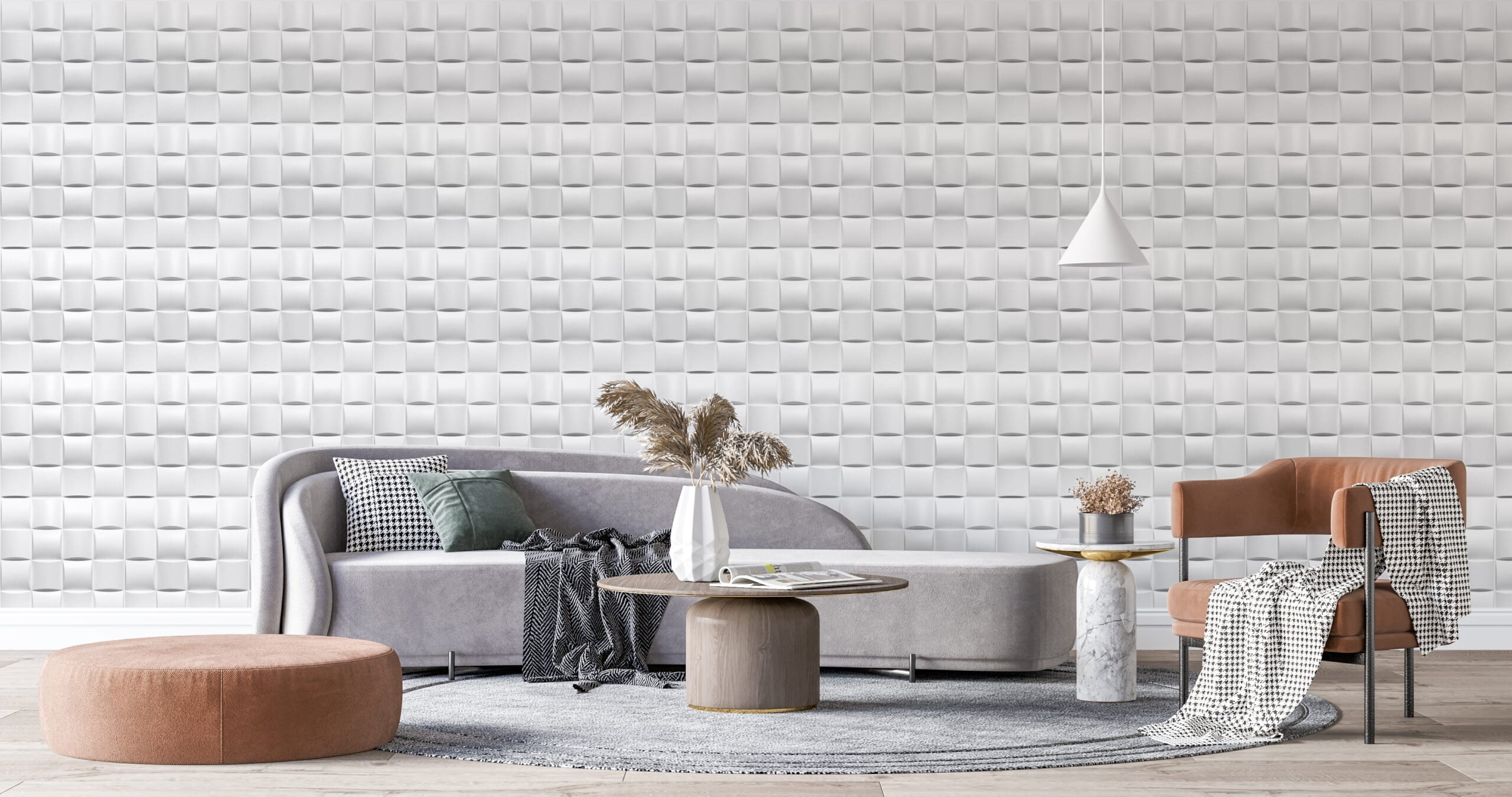 RAMP SQUARE BOX-3D Texture - Pack of 12 Stylish PVC Panels, Covering 32 Sq Ft - Elevate Your Interior Décor - Image 5