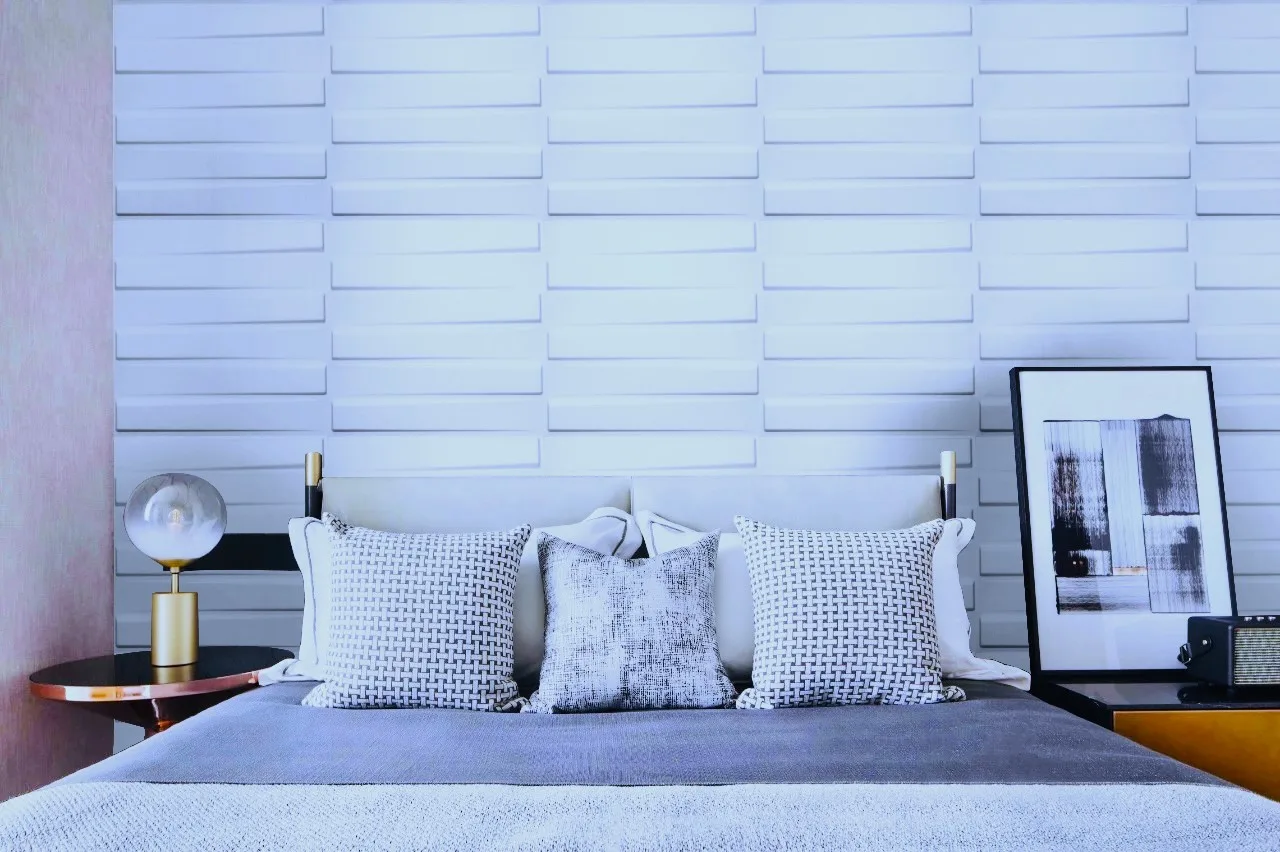 ALLURING LINING WHITE-3D Texture - Pack of 12 Stylish PVC Panels, Covering 32 Sq Ft - Elevate Your Interior Décor - Image 5