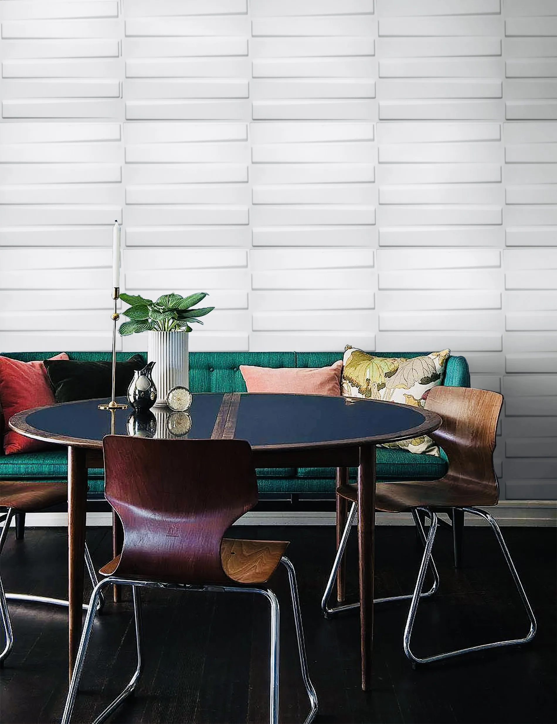 ALLURING LINING WHITE-3D Texture - Pack of 12 Stylish PVC Panels, Covering 32 Sq Ft - Elevate Your Interior Décor - Image 6