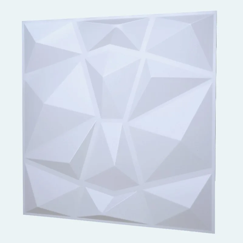 DIVINE DIMOND WHITE-3D Texture - Pack of 12 Stylish PVC Panels, Covering 32 Sq Ft - Elevate Your Interior Décor - Image 2
