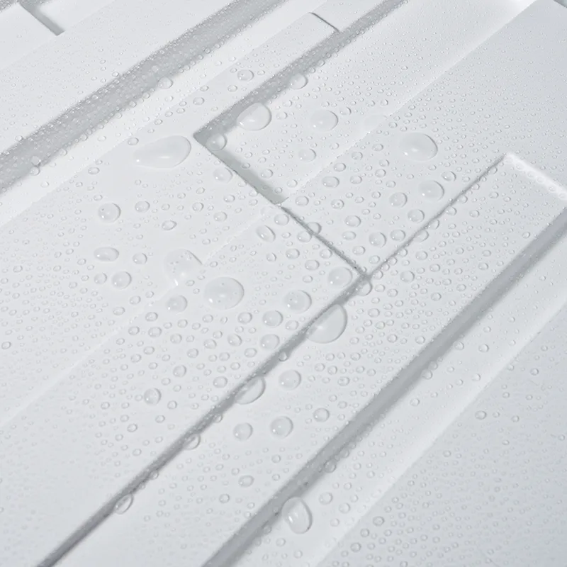 DAZZLING SQUARE WHITE-3D Texture - Pack of 12 Stylish PVC Panels, Covering 32 Sq Ft - Elevate Your Interior Décor - Image 5