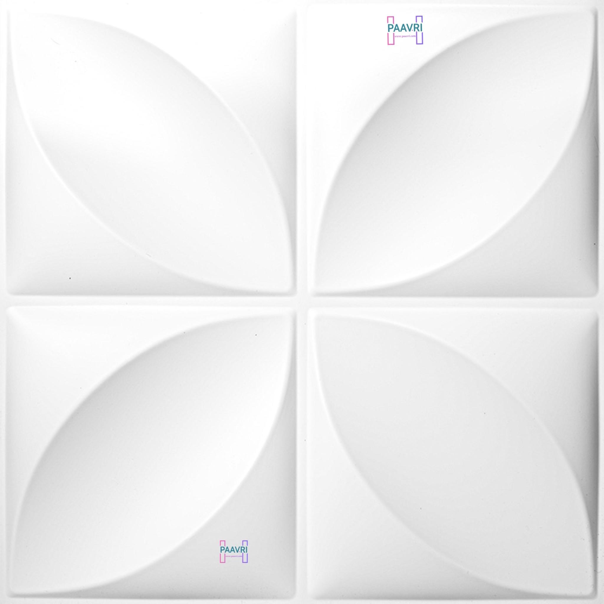 FANNY WHITE-3D Texture - Pack of 12 Stylish PVC Panels, Covering 32 Sq Ft - Elevate Your Interior Décor - Image 5