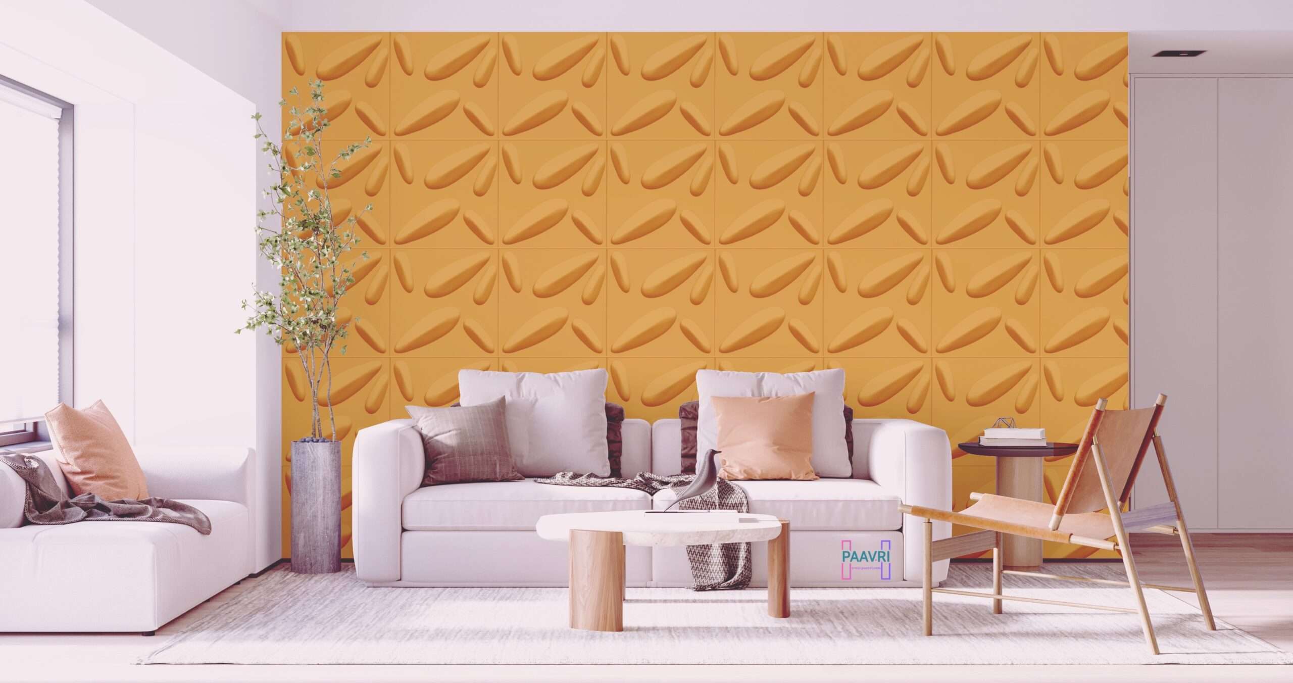 TEMPTING GLOY GOLDEN-3D Texture - Pack of 12 Stylish PVC Panels, Covering 32 Sq Ft - Elevate Your Interior Décor - Image 4